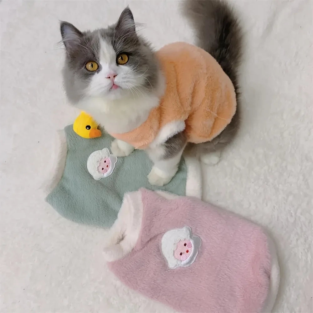 Pet Warm Vest Sweater | Cat & Dog Winter Knitwear | XS–XL