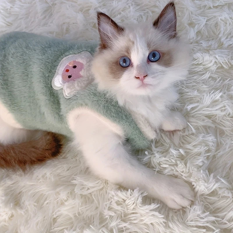 Pet Warm Vest Sweater | Cat & Dog Winter Knitwear | XS–XL