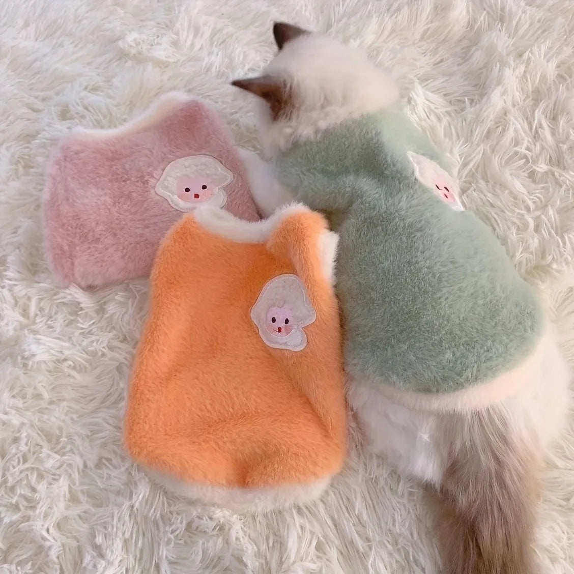 Pet Warm Vest Sweater | Cat & Dog Winter Knitwear | XS–XL